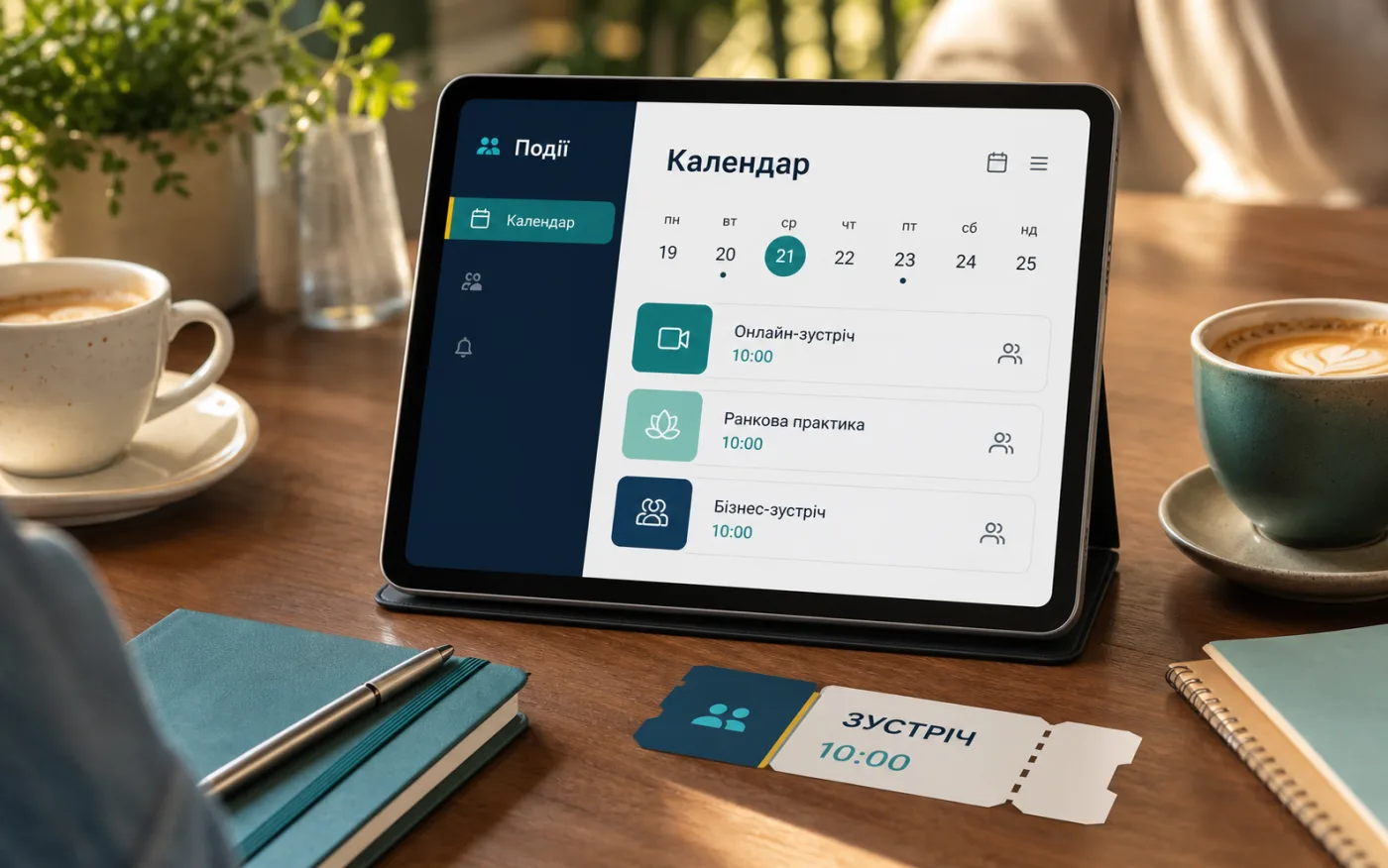 Макет календаря подій спільноти 4qLife